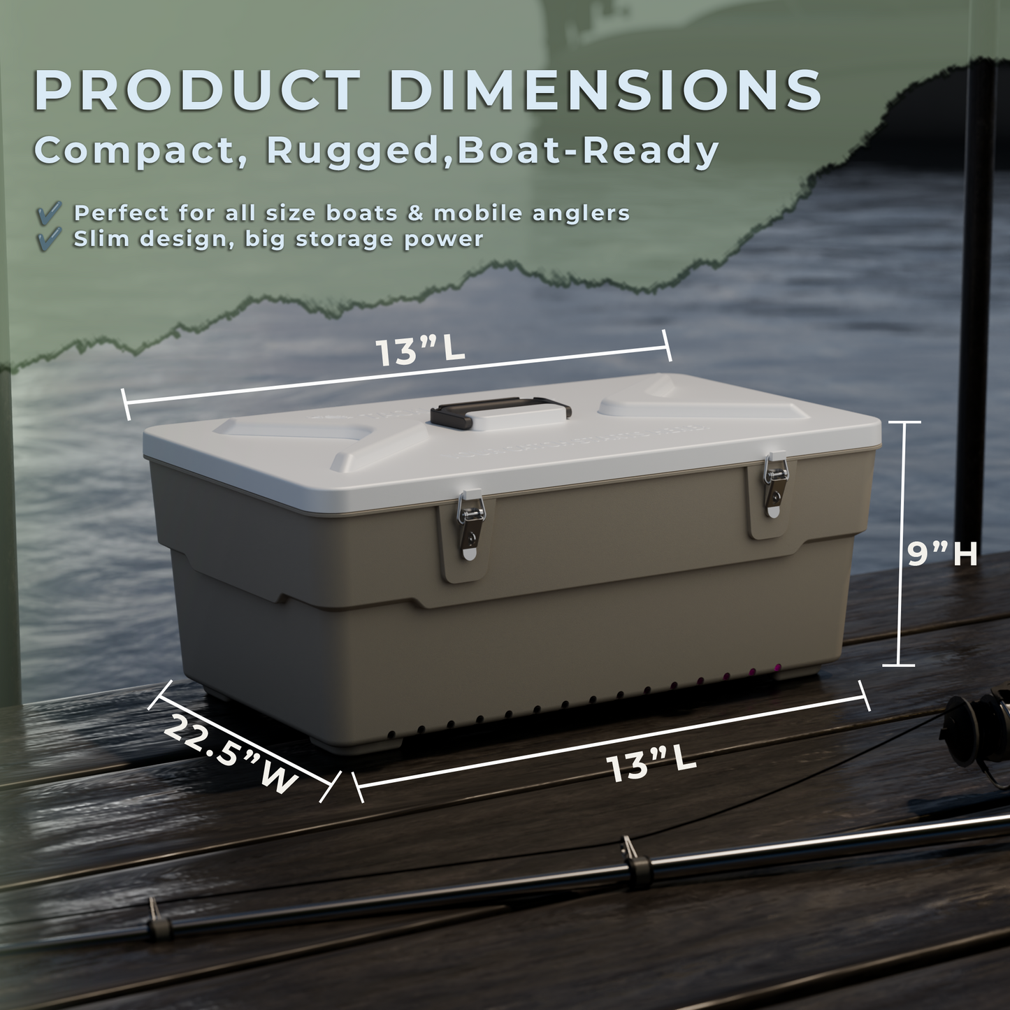 Tackle In A Box™ | UV Charging Tackle Box for Glow Lures, Flashers, Flies & More!